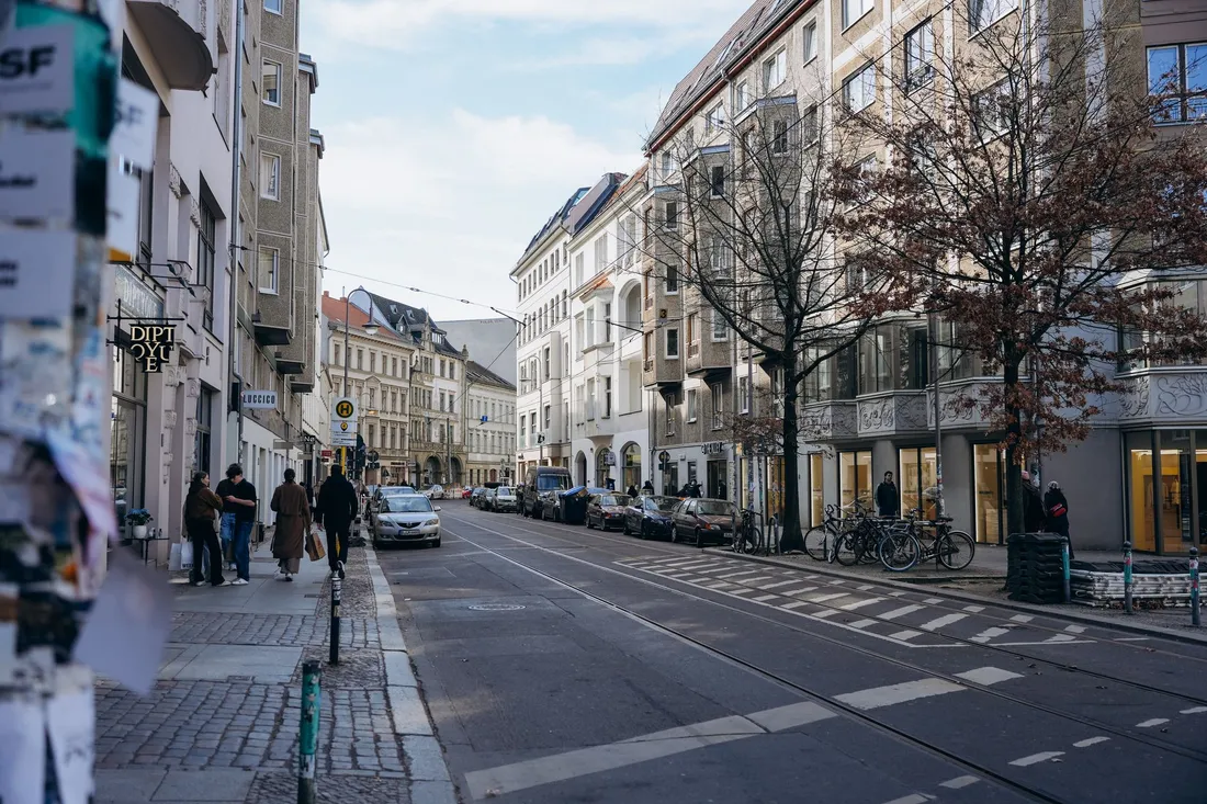 Altbauten in einer Seitenstraße in Berlin-Charlottenburg